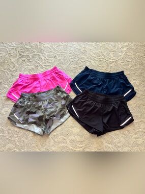 Lululemon Hotty Hot Shorts - Sonic Pink, Black, Navy, Lacender Camo